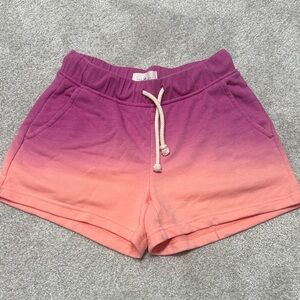 Gradient / ombré purple and peach Shorts